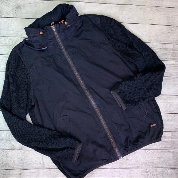 BOSS ORANGE Other - Boss Orange Hugo Men’s Navy Cotton Knit Jacket XXL